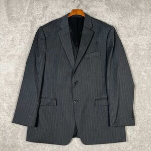 Lauren Ralph Lauren Mens Gray Pinstripe 100% Wool Suit Jacket Blazer 46R Canada